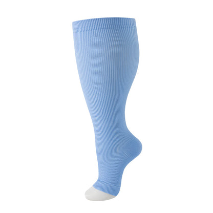Plus Size Compression Socks Stripes