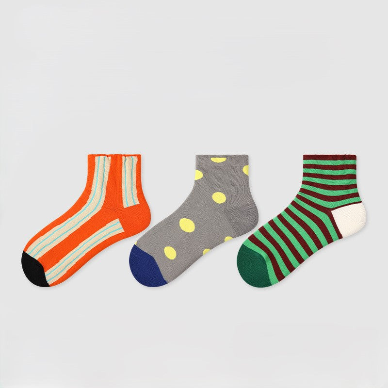 Blazing with Color - Cotton Socks 3 Pairs