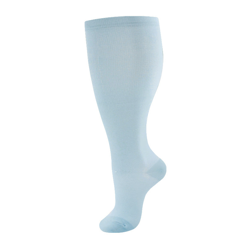 Plus Size Compression Socks Stripes