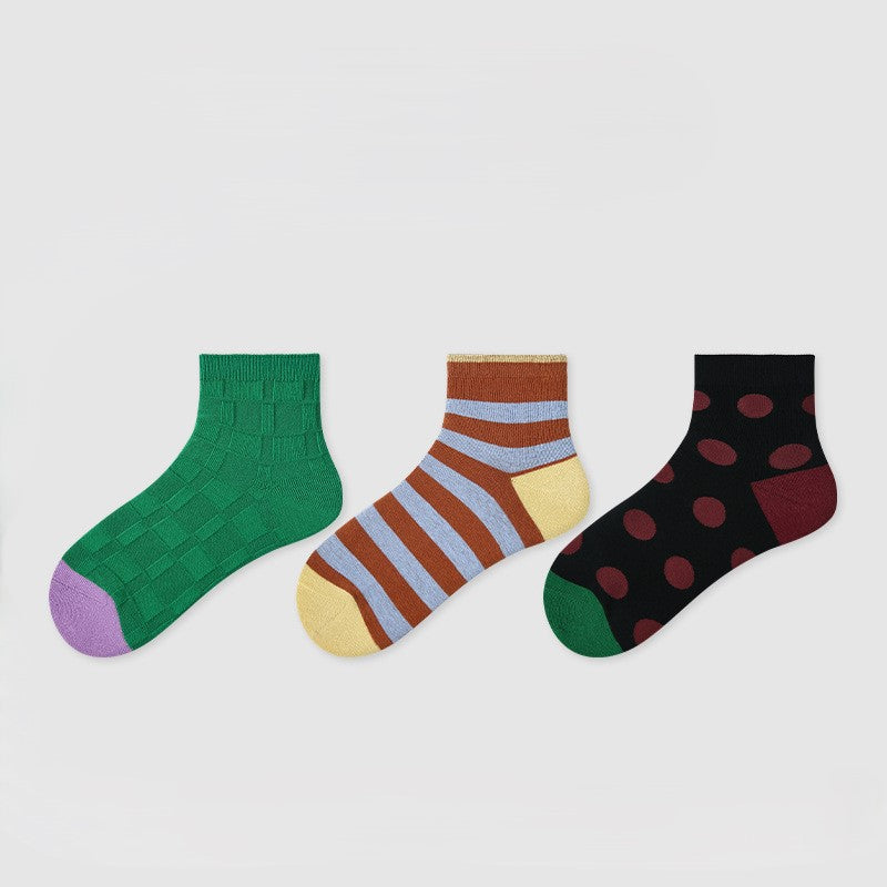 Blazing with Color - Cotton Socks 3 Pairs