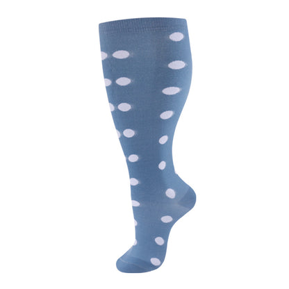 Plus Size Compression Socks Stripes