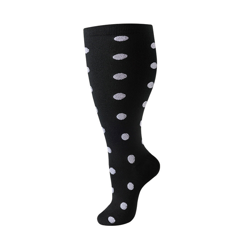 Plus Size Compression Socks Stripes