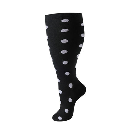 Plus Size Compression Socks Stripes