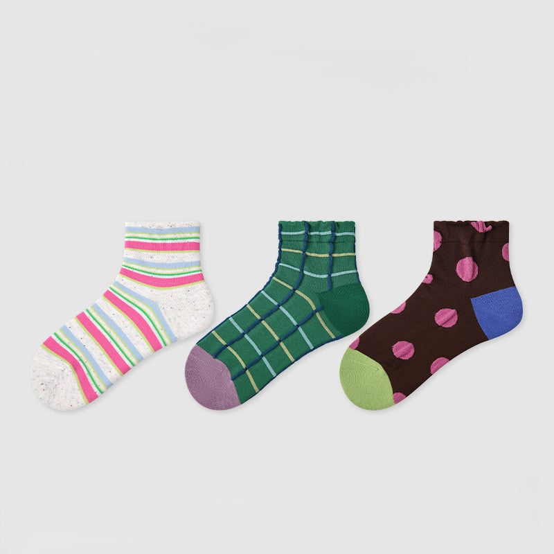 Blazing with Color - Cotton Socks 3 Pairs