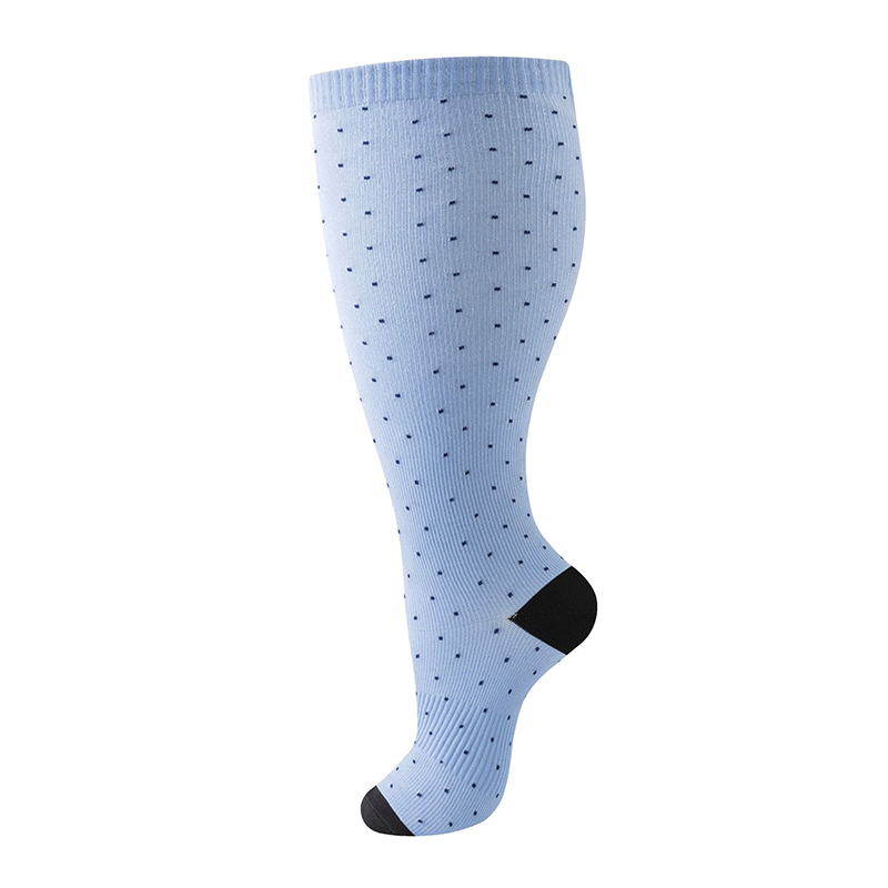 Plus Size Compression Socks Stripes