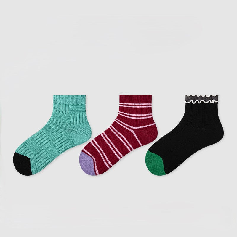 Blazing with Color - Cotton Socks 3 Pairs