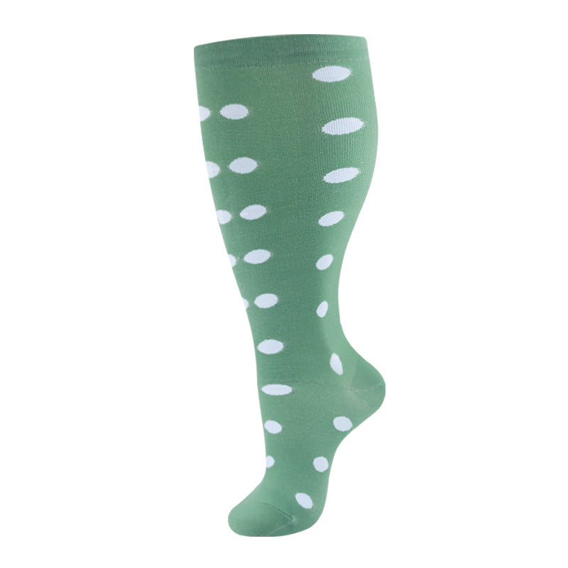 Plus Size Compression Socks Stripes