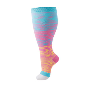 Neon Lines Blue/Pink - Open Toe