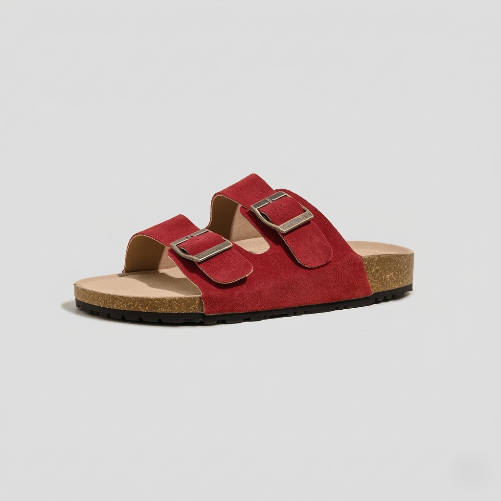 Suede Wide Sandals