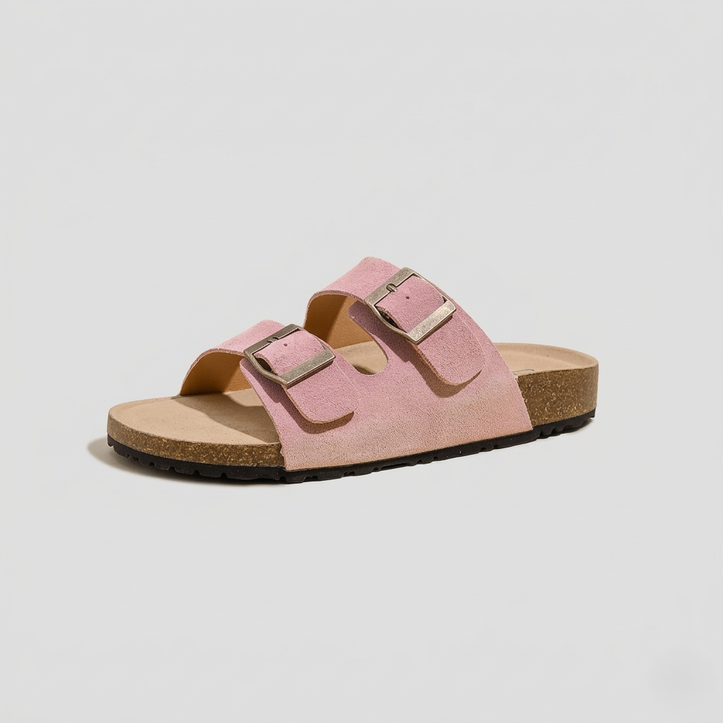 Suede Wide Sandals