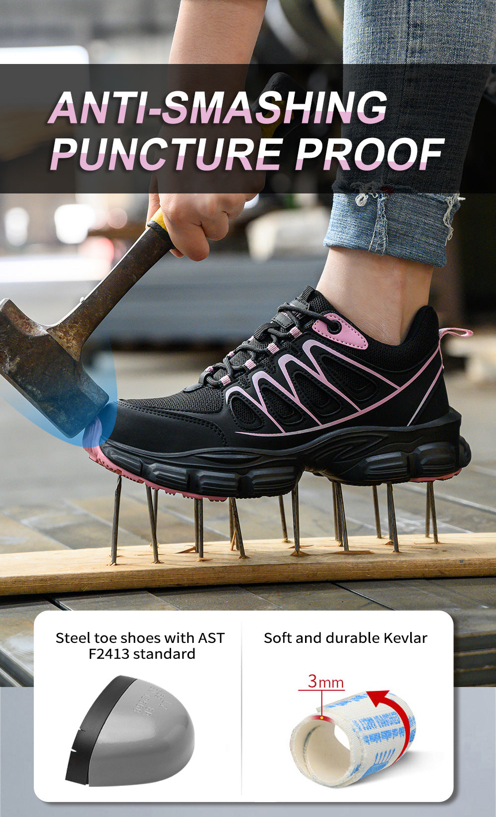 Steel Toe Work Safety Shoes