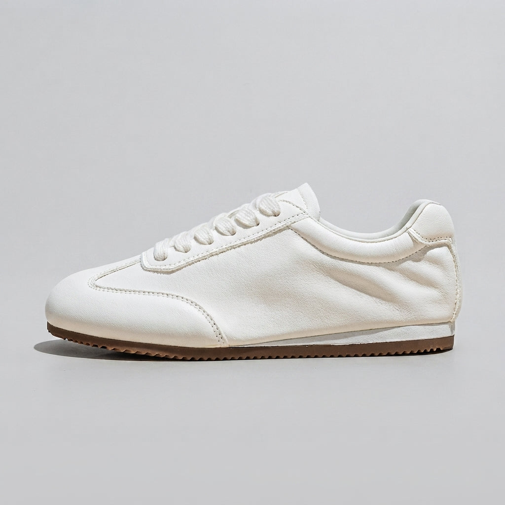 Classic Leather Flat Sneakers for Every Day